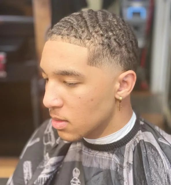 360 waves with a tapered fade